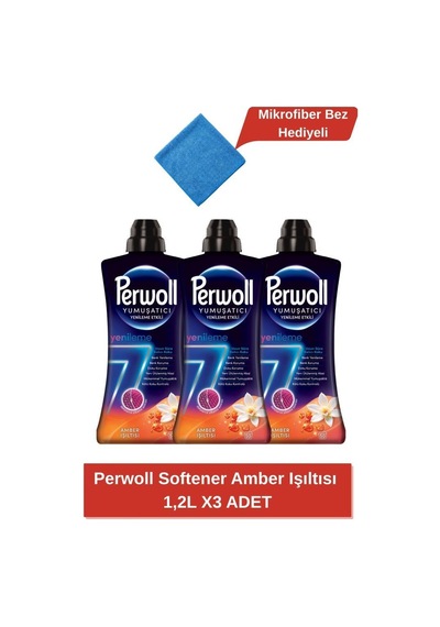 Perwoll Yumuşatıcı Amber Işıltısı 1.2l X3 Adet set-hnkdtj-3401-6703 3'lü Set