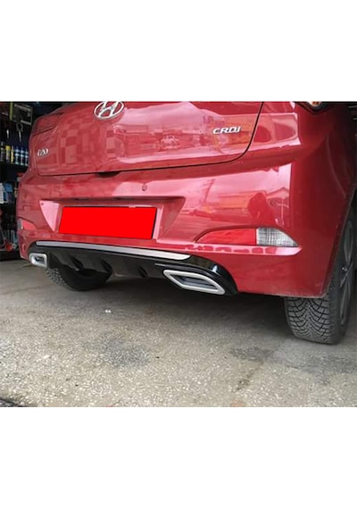 Hyundai i20 Egzoz Görünümlü Difüzör (Plastik)