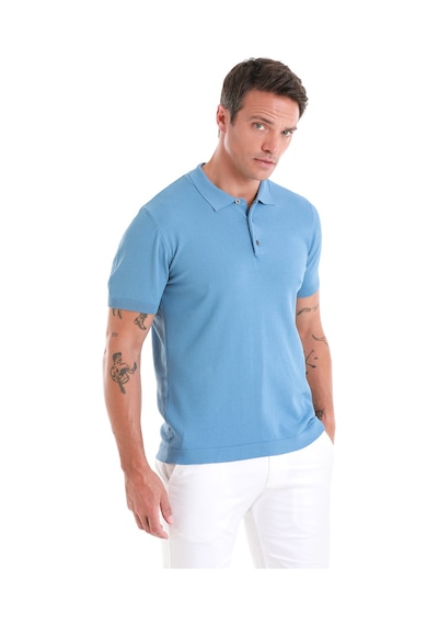Hatemoğlu İndigo Regular Fit Düz Polo Yaka Tişört 35362023c001 85 İndigo