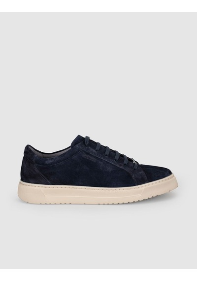 Cabani Lacivert Süet Hakiki Deri Erkek Casual Sneaker