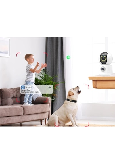 Çift Lensli İç Mekan Wi-fi Kamera Renkli