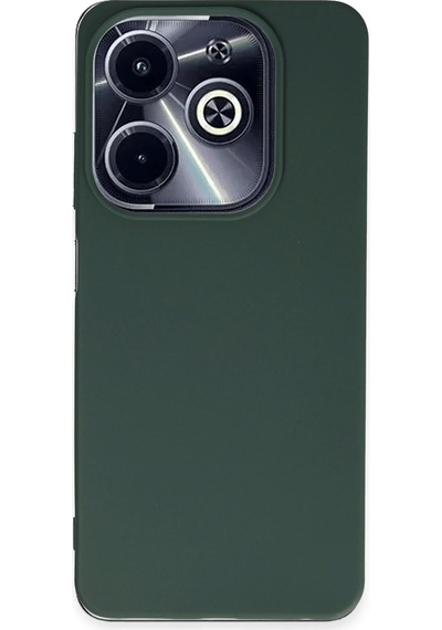 Uryport İnfinix Hot 40i Kılıf First Silikon - Koyu Yeşil