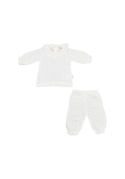 Tiffany Baby & Kids Tiffany Baby Müslin Newborn Pure Theme 2'li Takım 10012 Ekru