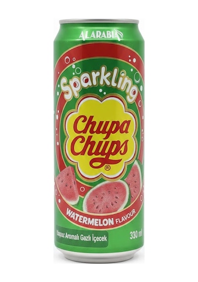 Chupa Chups Sparkling Watermelon Flavour - Karpuz Aromalı Gazlı İçecek 330 Ml
