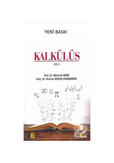 Kalkülüs Cilt  -  2  -  Mehmet Sezer  -  Atlas Akademi Yayınları
