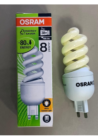 5 Adet Osram Dulux Superstar Nano Twist G9 7w 38w 400 Lümen Sp