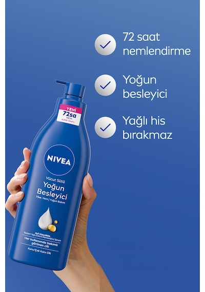 Yoğun Besleyici Vücut Sütü 400 Ml, 72 Saat Nemlendirici,hızlı Emilir,badem Yağı,kuru Cilt