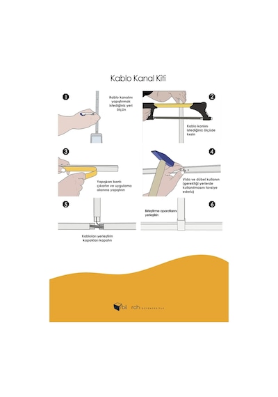 Kablo Kanalı 25x16 Yapışkanlı 4 Adet 8 Metre