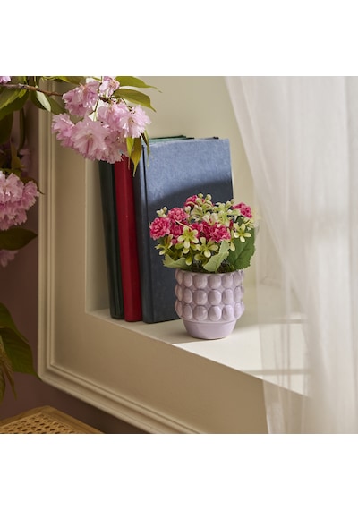 Karaca Home Rocco Saksılı Yapay Bitki Lila 9x9x8.5 Cm