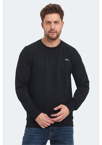 Slazenger Orvar In Erkek Siyah Sweatshırt Siyah