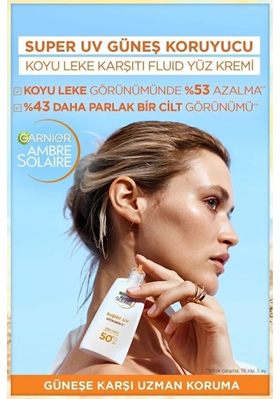 Super Uv C Vitamini Koyu Leke Karşıtı Yüz Güneş Kremi