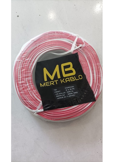 100 Metre 2x 0.75 Mm Cca Kordon Kablo