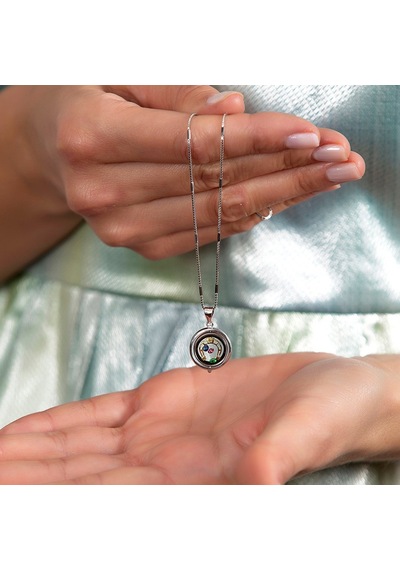 Multicolor Zirkon Taşlı Oval Tasarım At Nalı Detaylı 925 Ayar Güm