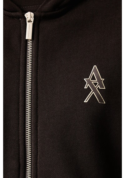 Armani Exchange Logolu Kapüşonlu Yaka Sweat Kadın Sweat Xw002760 Af25528 U6032 Kahve