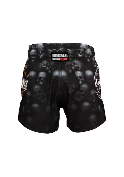 Dosmai Dijital Baskılı Danger Kick Boks Spor Şort Siyah Fgs237