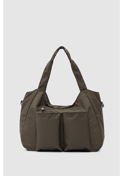 Shule Bags Baia Teknik Kumaş Günlük Spor Çanta Mocha Çok Renkli