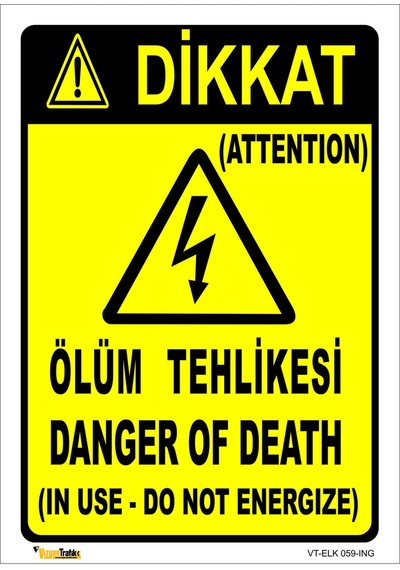Ölüm Tehlikesi 35x50 Cm Dekota 3 Mm