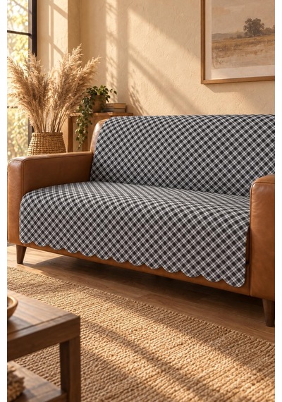 Çok Amaçlı Kadife Koltuk Örtüsü Kaymaz Süngerli 165x215 Cm Modern Bohem Çekyat Şalı Piknik Masa Örtüsü Alk4 Açık Gri