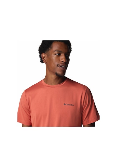 Columbia Tech Trail Neck Iı Erkek Kısa Kollu Teknik Üst-5859 Kızıl Kiremit