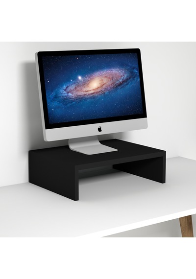 Emkawood Marry40 Monitör Yükseltici Laptop Standı Siyah