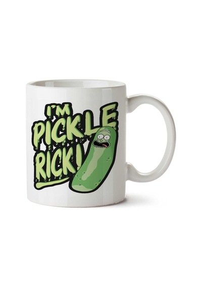 Pickle Rick 2 İki Tarafı Baskılı Kupa Bardak Çok Renkli