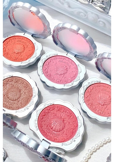 Flower Knows Shell S Jewel Silk Satin Blush Berry Milk Allık Allıklar 04 Beach Starfish