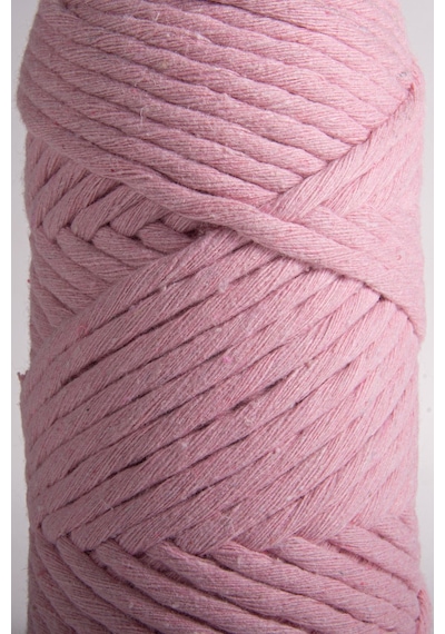 Premium Taranan Makrome Ipi Tek Büküm Makrame Taranabilir Hobi Ipi 2li Set 500 Gr. Bebe Pembe