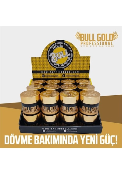 Tattoobull Gold Professional Tattoo After Care Cream 24'lü - Tattoobull Bakım Kremi