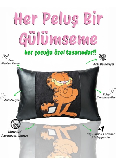 Tweety - Pembe Panter - Tazmanya - Garfield Boyun Yastığı 2'li - Karakter & Seyahat Açık Turuncu