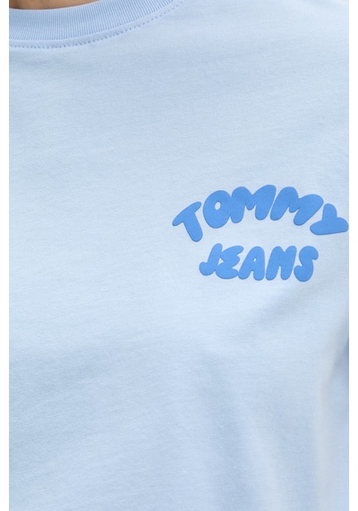 Tommy Jeans Pamuklu Baskılı Regular Fit Bisiklet Yaka T Shirt Bayan T Shirt Dw0dw22310 C1t Mavi Tommy Jeans Pamuklu Baskılı Regular Fit Bisiklet Yaka T Shirt Bayan T Shirt Dw0dw22310 C1t Mavi