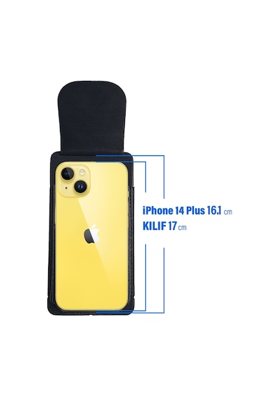 Apple Uyumlu iPhone 15 Plus Kılıfı Kemere Takılan Bel Canta Kemer Kılıfı