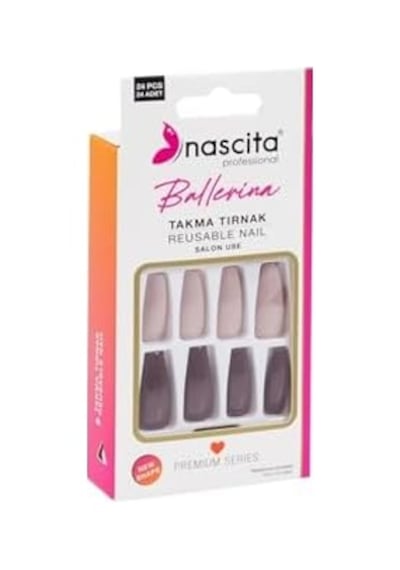 24'lü Ballerina Renkli Takma Tırnak - 155
