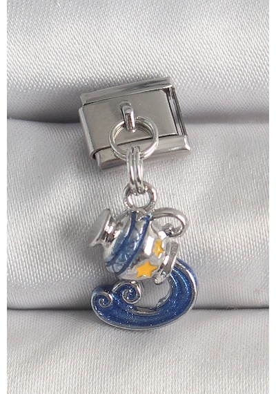 316l Çelik Gümüş Renk Sallantı Kova Burç Model Charm