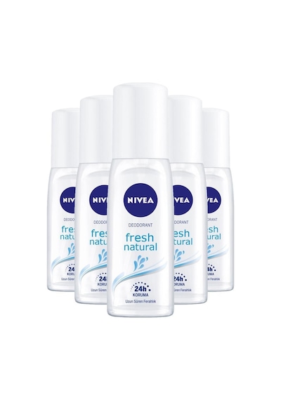 Nivea Fresh Natural Kadın Sprey Deodorant 75 ML x 5
