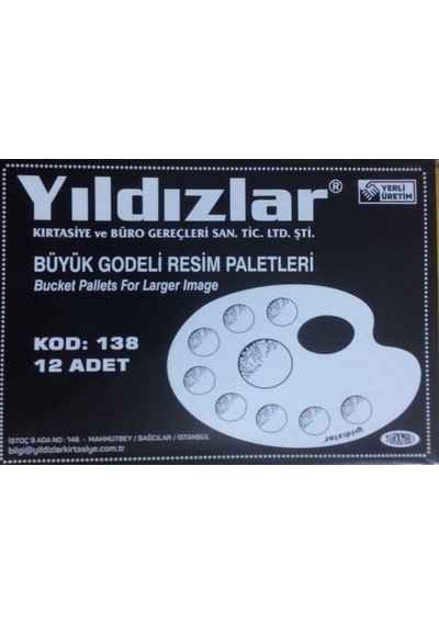 Resim Paleti Godeli Büyük Oval Kod: 138 Yıldızlar
