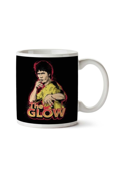The Glow Bruce Lee İki Tarafı Baskılı Kupa Bardak Çok Renkli