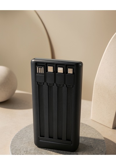 Powerbank 50.000 Mah 4 Dahili Kablo İle Hızlı Şarj Dijital Gösterge Ve Led Çok Renkli
