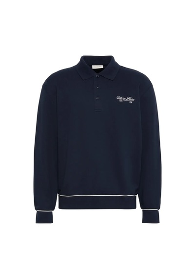 Calvin Klein Ls 350gsm Terry Pıpe, Cef Lacivert Erkek Polo