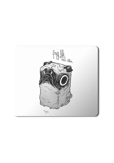 Pug Life İllustration Baskılı Mousepad Mouse Pad