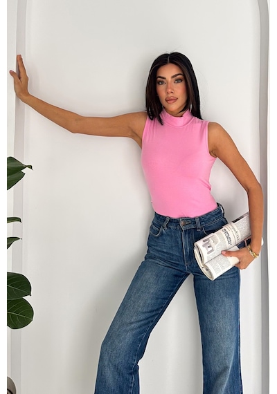 Noa & Noa Kadın Kolsuz Boğazlı Basic Body Sleek Core Pembe Noa & Noa Kadın Kolsuz Boğazlı Basic Body Sleek Core Pembe