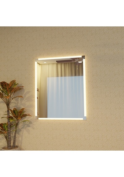40x60 Cm Linea Frame Led Dimmable Dokunmatik Dikdörtgen Ayna Günışığı 3000k Sarı