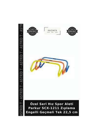 Özel Seri Hız Spor Aleti Parkur Scx-1211 Zıplama Engelli Geçmeli Tek 22,5 Cm Çok Renkli