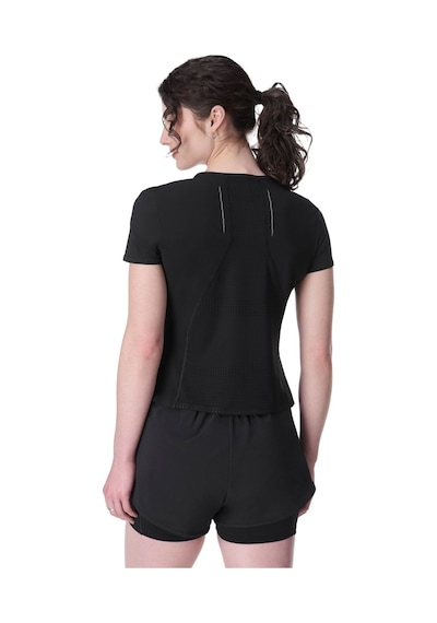 Sweaty Betty Sweaty Betty Zero Gravity Race Fit Tee Kadın Siyah Koşu Tişört Blk Siyah