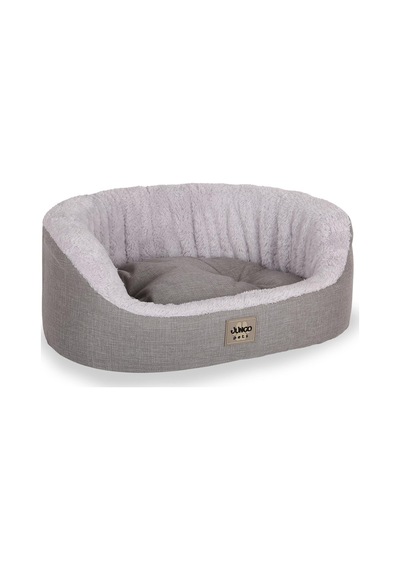 Tobby Kedi Ve Köpek Yatağı Açık Gri 68x80x22 Cm, Sakinleştirici Tasarım, Yükseltilmiş Yan Destek, Ultra Yumuşak, Çift Taraflı Yıkanabilir Minder, Çıkarılabilir Kılıf, Kaydırmaz Taban Yatak L