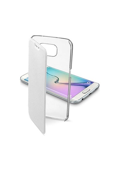 Cellular Line Galaxy S6 Edge İle Uyumlu Clear Book Kılıf Beyaz Clearbookgals6ew