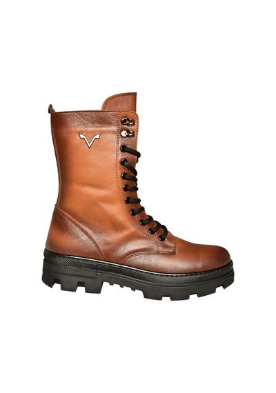 Fox Shoes V999049103 Taba Hakiki Deri Kadın Postal Bot Taba-hakiki Deri