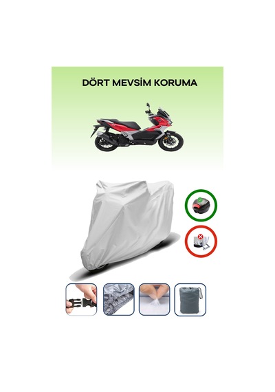 Voge Sr1 Gri Motosiklet Brandası Arka Çanta Uyumlu