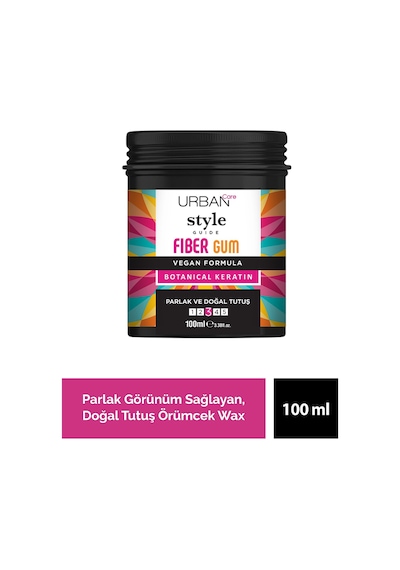 Style Guide Parlak Görünüm Sağlayan Fiber Gum- Doğal Tutuş- Saç Sakızı-100ml