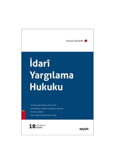 İdari Yargılama Hukuku - Ramazan Çağlayan