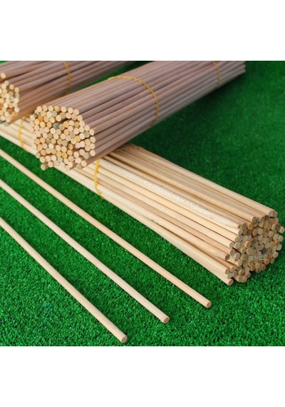 Ahşap Kavale Çıta Çubuk Kayın Kavela 1. Kalite 8 MM Yivsiz 120 CM 10 Adet